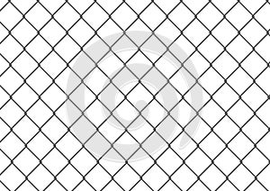 Isolated chain link fence