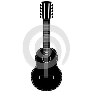 Isolated charango icon. Musical instrument