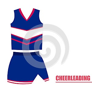 Isolated cheerleading uniform photo