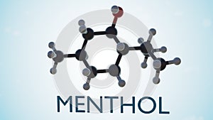 isolated chemical structure of menthol