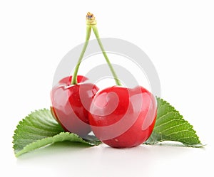 Isolated cherries