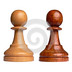 Isolated chess pawn