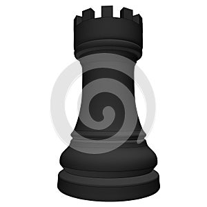 Isolated chess piece 3d illustration