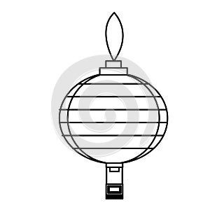 Isolated china lamp design photo
