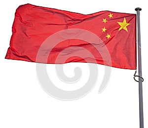 Isolated Chinese flag. China symbol.