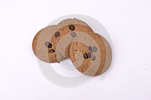 Isolated chocolate bakery biscuit set photo