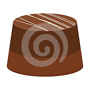 Isolated chocolate candy