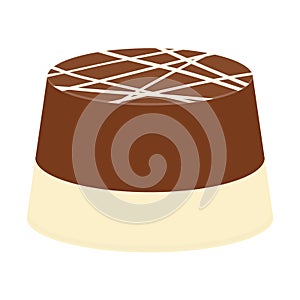 Isolated chocolate candy