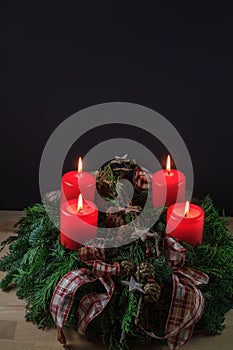 Isolated Christmas Flower Arrangement