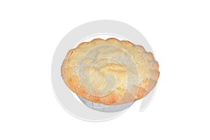 isolated christmas mincemeat pie