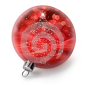 Isolated Christmas Tree Ornament