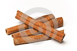 Isolated Cinnamon Sticks