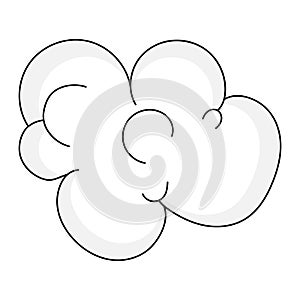 Isolated cloud icon Flat design Vector