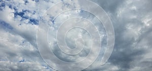 Isolated clouds in the blue sky : natural beauty in its purest form