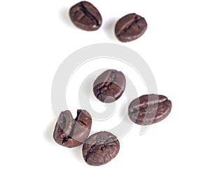 Isolated cofee beans