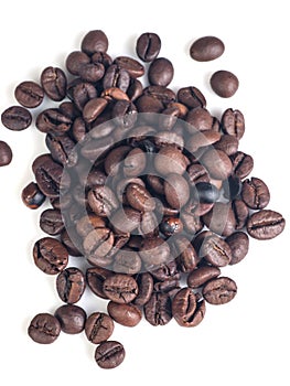 Isolated cofee beans