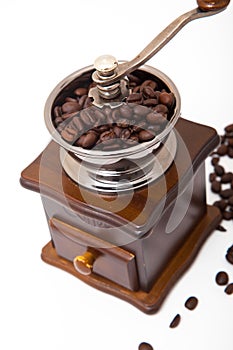 Isolated coffee bean grinder