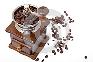 Isolated coffee bean grinder