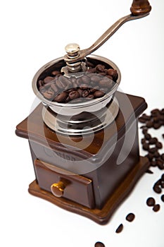 Isolated coffee bean grinder