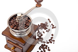 Isolated coffee bean grinder