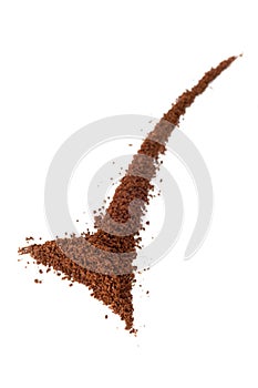 Isolated Coffee granules photo