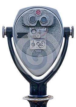 Isolated Coin Operated Tower Viewer