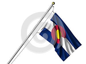 Isolated Colorado Flag