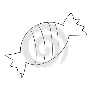 Isolated colored candy kid sketch Vector