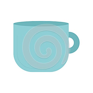 Isolated colored coffee cup sketch icon Vector