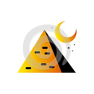 Isolated colored egypt pyramid icon Vector