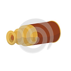 Isolated colored navigation telescope icon Flat design Vector