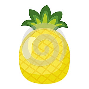 Isolated colored pineapple sketch icon Vector