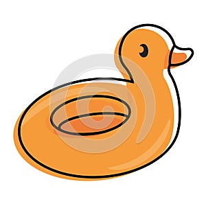 Isolated colored sketch of a lifesaver icon Vector