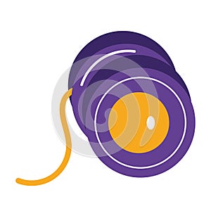 Isolated colored yoyo toy icon Vector