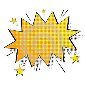 Isolated comic expression