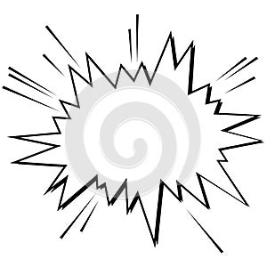 Isolated comic expression