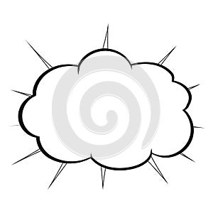 Isolated comic expression