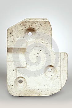 Isolated concrete weight used in washing machine for stabilization