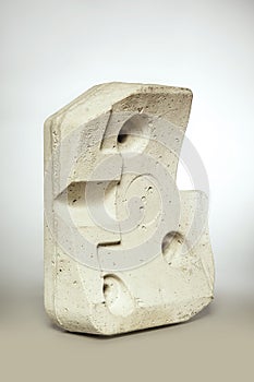 Isolated concrete weight used in washing machine for stabilization