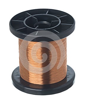 Isolated copper wire coil