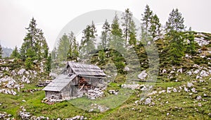 An isolated cottage Triglav National Park, Slovenia