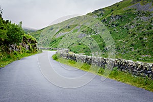 Isolated country road in Cumbria