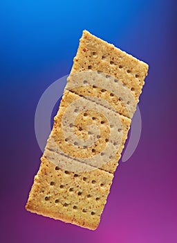 Isolated cracker cookie