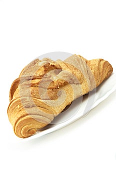 Isolated croissant