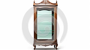 Isolated Curio Cabinet In High Quality Resolution