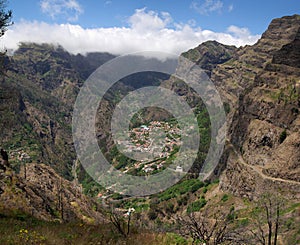 Isolated Curral das Freiras village, Madeira photo