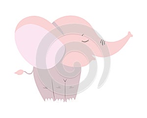 Isolated cute elephant cartoon vector design