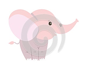 Isolated cute elephant cartoon vector design