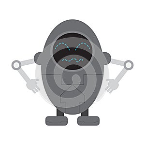 Isolated cute robot toy
