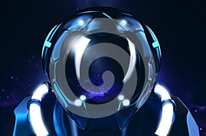 3d render illustration of astronaut